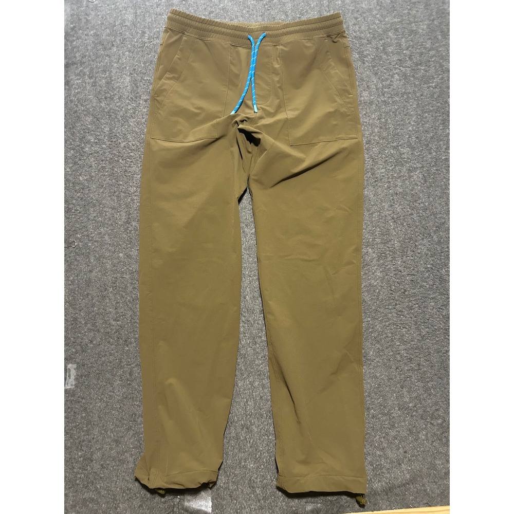 Cotopaxi Jogger Pants Mens medium Brown Elastic Waist Zip Pocket Hiking Outdoor